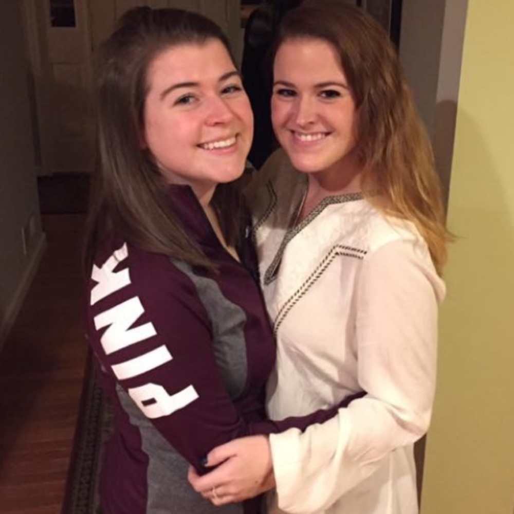 VS Pink Ultimate maroon quarter zip - S